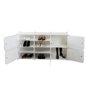 White Cube DIY Shoe Cabinet Rack Storage Portable Stackable Organiser Stand - RnR Galore