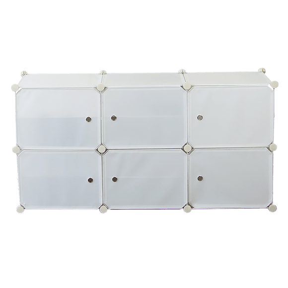 White Cube DIY Shoe Cabinet Rack Storage Portable Stackable Organiser Stand - RnR Galore