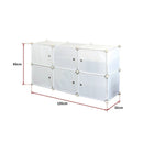 White Cube DIY Shoe Cabinet Rack Storage Portable Stackable Organiser Stand - RnR Galore