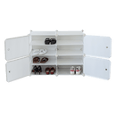 White Cube DIY Shoe Cabinet Rack Storage Portable Stackable Organiser Stand - RnR Galore
