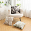 White Elegant Black & White Tree Print Cushion Cover - Modern Home Decor - RnR Galore