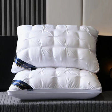 White Luxury Adjustable Bed Pillow Set (2 - Pack) - Hotel Quality Down Alternative for Ultimate Neck Support & Comfort - RnR Galore