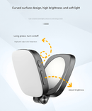 White Magnetic Foldable Selfie Light with Mirror - Rechargeable LED Fill Light for iPhone & Android Vlogging(Mobile phone is a shooting prop and is not included) - RnR Galore