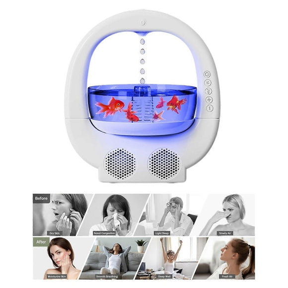 White Multifunctional Home Humidifier with Water Mist for Bedroom - RnR Galore