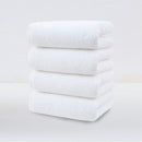 White Plush Cotton Hand Towel Set (4 - Pack) - Ultra Soft, Absorbent & Quick - Drying Face Towels for Bathroom - RnR Galore