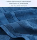 White Premium 3 - Piece 100% Cotton Towel Set - Ultra Soft, Absorbent & Quick - Dry for Bathroom - RnR Galore