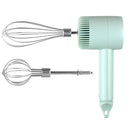 White Wireless charging handheld mixer, 30W with three - speed settings. Dual whisk heads designed for whipping eggs, cream, and batter. Suitable for both kitchen and outdoor use, also an ideal gift. - RnR Galore
