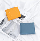 Women's Genuine Leather Bi - fold Wallet - Slim Short Purse with Coin Pocket & RFID Blocking - Soft Cowhide Minimalist Card Holder - Black - RnR Galore