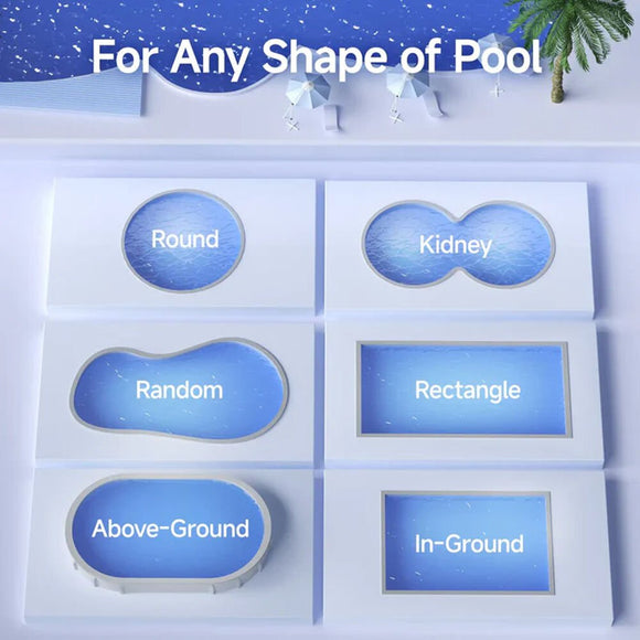 WYBOT C1 Cordless Robotic Pool Cleaner, with APP Control, Auto Vacuum Robot, Wall & Waterline Cleaning, Above Ground Inground up to 150sqm - RnR Galore