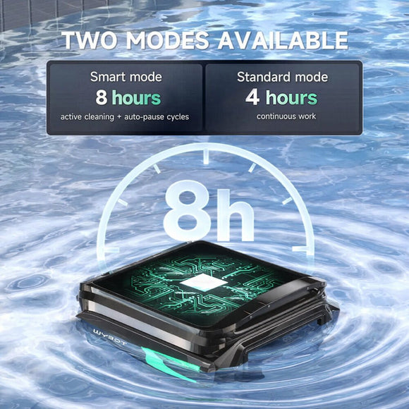 WYBOT F1 Solar Robotic Pool Skimmer, Large 7L Basket, APP Control and Customisable Route, Automatic Cleaner of Leaves and Fine Debris - RnR Galore