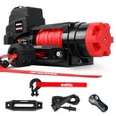 X - BULL Electric Winch 12V 6000LBS Synthetic Rope Wireless remote ATV UTV Boat Trailer 4WD - RnR Galore