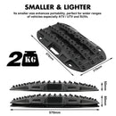 X - BULL Mini Recovery Tracks Traction Boards Sand Mud Snow 4WD 4x4 Vehicle 1 Pair Black - RnR Galore