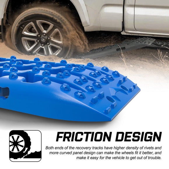 X - BULL Recovery tracks Mud Snow / Sand tracks / Grass 4X4 Caravan 2pairs 4WD Gen 3.0 - Blue - RnR Galore