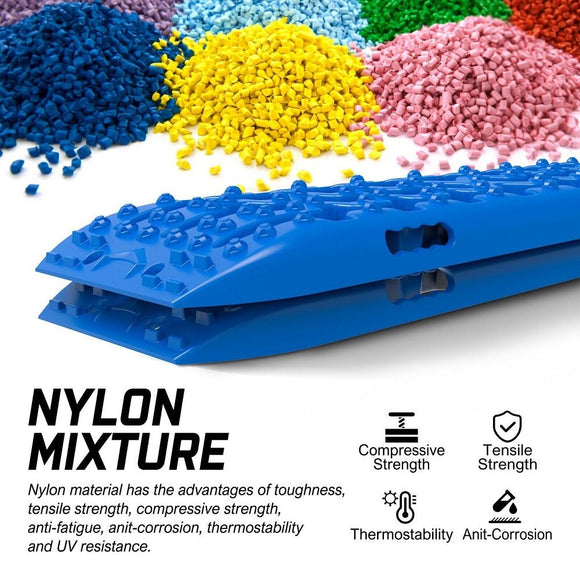 X - BULL Recovery tracks Mud Snow / Sand tracks / Grass 4X4 Caravan 2pairs 4WD Gen 3.0 - Blue - RnR Galore