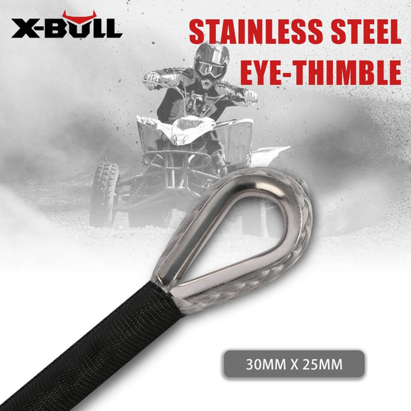 X - BULL Synthetic Dyneem Rope 5.5MM x 13M SK75 Car Tow Recovery Winch Cable Line - RnR Galore