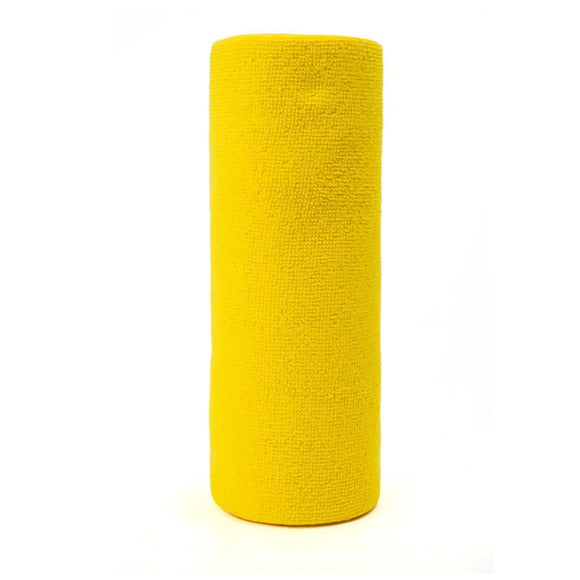 Yellow 4 - Roll Pack, 80 Sheets Reusable Tear - Off Microfiber Cleaning Cloths - Non - Stick Oil & Absorbent Kitchen Wipes - RnR Galore