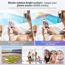 Yellow Magnetic Phone Umbrella Sun Shade - Clear Outdoor Screen Visor, Anti - Glare Mini Parasol for iPhone - RnR Galore