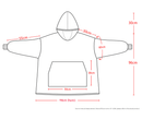 Yellow Oversized Wearable Blanket Hoodie - Ultra Soft & Cozy Snuggle Pullover for Adults - RnR Galore