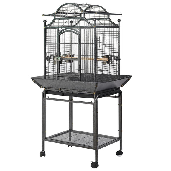 YES4PETS Large Bird Budgie Cage Parrot Aviary Carrier With Stand & Wheel - RnR Galore