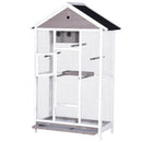 YES4PETS Wooden XXL Pet Cages Aviary Carrier Travel Canary Parrot Bird Cage Grey - RnR Galore
