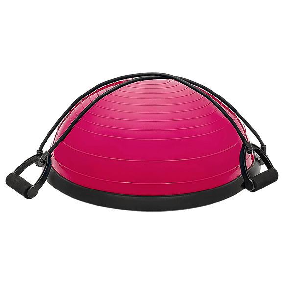 Yoga Balance Trainer Exercise Ball for Arm, Leg, Core Workout with Pump, 2 Resistance Bands - RnR Galore