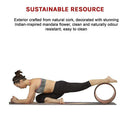 Yoga Pilates Wheel Cork Circle Prop Back Chest Hips Abdomen Stretch Roller - RnR Galore