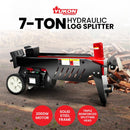 Yukon 7 Ton Electric Log Splitter With Side Protectors Axe Wood Cutter - RnR Galore