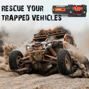 ZESUPER 12V Winch 4500LBS Electric Winch ATV Winch Synthetic Rope BOAT Trailer - RnR Galore