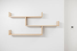 ZURICH MULTI LEVEL SHELF KIT (OAK) - RnR Galore