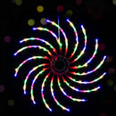 0.5M Christmas Lights 128 LED Spin Motif Light Decorations Jingle Jollys - RnR Galore