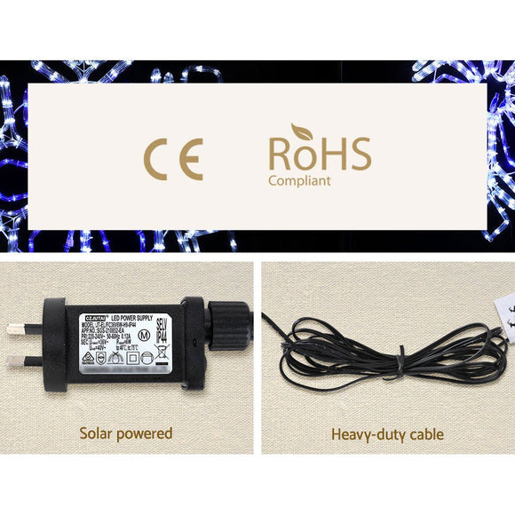 0.82M Christmas Lights 304 LED Snow Motif Light Decorations Jingle Jollys - RnR Galore