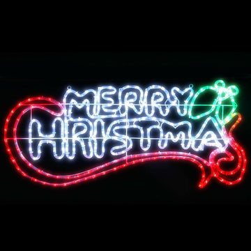 0.96M Christmas Lights Merry Christmas 288 LED Decorations Jingle Jollys - RnR Galore