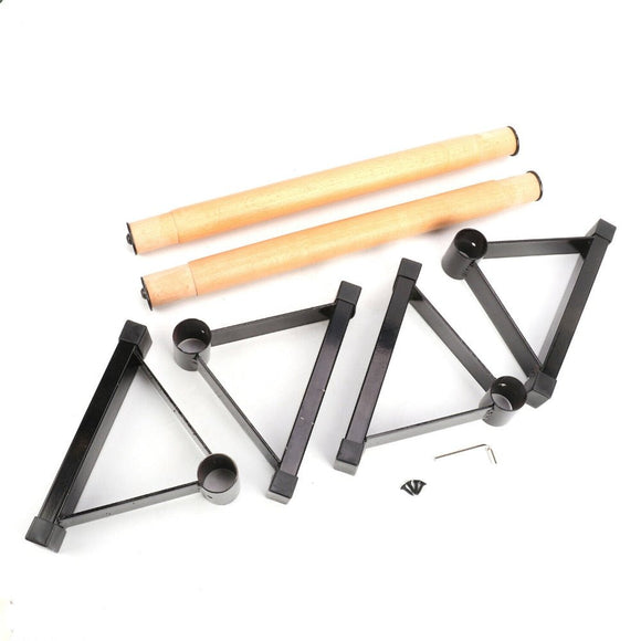 1 Pair Parallettes Set Push - up Parallel Bar Stretch Double Rod Stand Fitness - RnR Galore