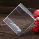10 Piece Pack - PVC Clear See Through Plastic 15cm Square Cube Box - Large Bomboniere Product Exhibition Gift - RnR Galore