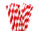 1000 Bulk Wholesale Pack Red White Drinking Straws Biodegradable Eco Paper Birthday Party Event Bistro Bar Cafe Take Away - RnR Galore