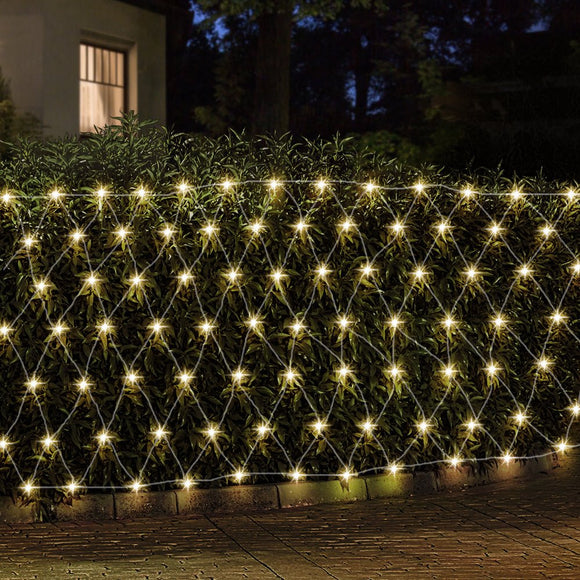 1000 LED Christmas Lights 4mx6m Net String Light Warm White Jingle Jollys - RnR Galore
