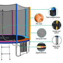 10FT Trampoline Everfit Kids Trampoline Rebounder - RnR Galore