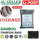 10PCS Air Purifying Bags Activated Bamboo Charcoal Freshener for Car Home Shoes 200g - RnR Galore