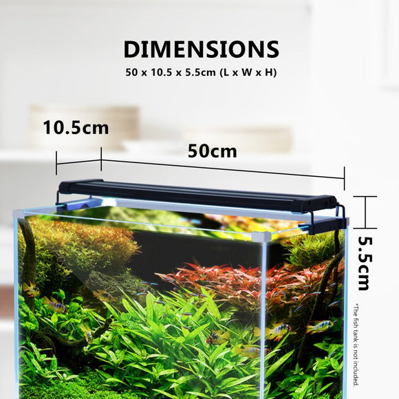 11W Aquarium Blue White LED Light for Tank 50 - 70cm - RnR Galore