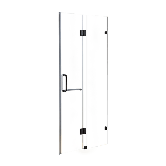 120 x 200cm Wall to Wall Frameless Shower Screen 10mm Glass By Della Francesca - RnR Galore