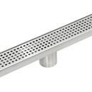 1200mm Bathroom Shower Stainless Steel Grate Drain w/Centre outlet Floor Waste Square Pattern - RnR Galore