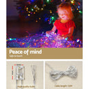 12.5M Christmas Lights Solar Icicle String Light Multi Colour Jingle Jollys - RnR Galore