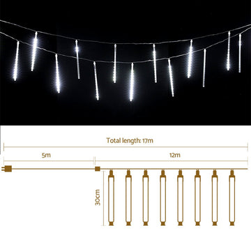 12M Christmas Lights Icicle Light 960 LED Falling Metor Jingle Jollys - RnR Galore