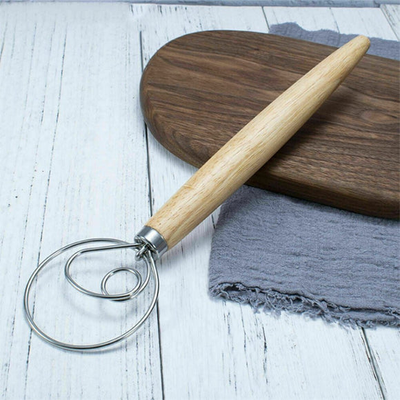 13 INCHES BAKING DOUGH STAINLESS STEEL LARGE WIRE WHISK MIXER BREAD COOKING TOOL - RnR Galore