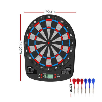 13.5" Electronic Dartboard Dart Board 32 Games Soft Dart Party Game Target Sport - RnR Galore