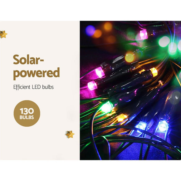 1.3M Christmas Lights 130 LED Snow Motif Light Decorations Jingle Jollys - RnR Galore