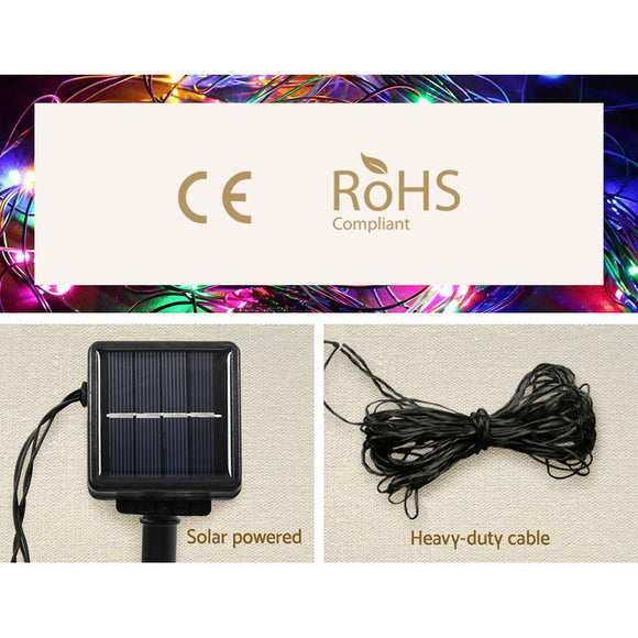 1.3M Christmas Lights 130 LED Snow Motif Light Decorations Jingle Jollys - RnR Galore