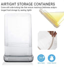 14 Pieces Airtight Food Storage and BPA Free Plastic with Easy Lock Black Lids Labels for Kitchen - RnR Galore