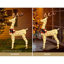 1.5M Christmas Lights Reindeer 100 LED Decorations Jingle Jollys - RnR Galore