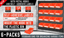 16Pc Pegboard Bins Peg Board Parts Storage With Steel Hooks Tools Organiser Tray - RnR Galore